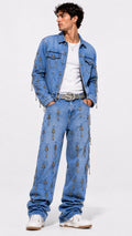 UNISEX SLAVE DENIM™ KEY DENIM JACKET
