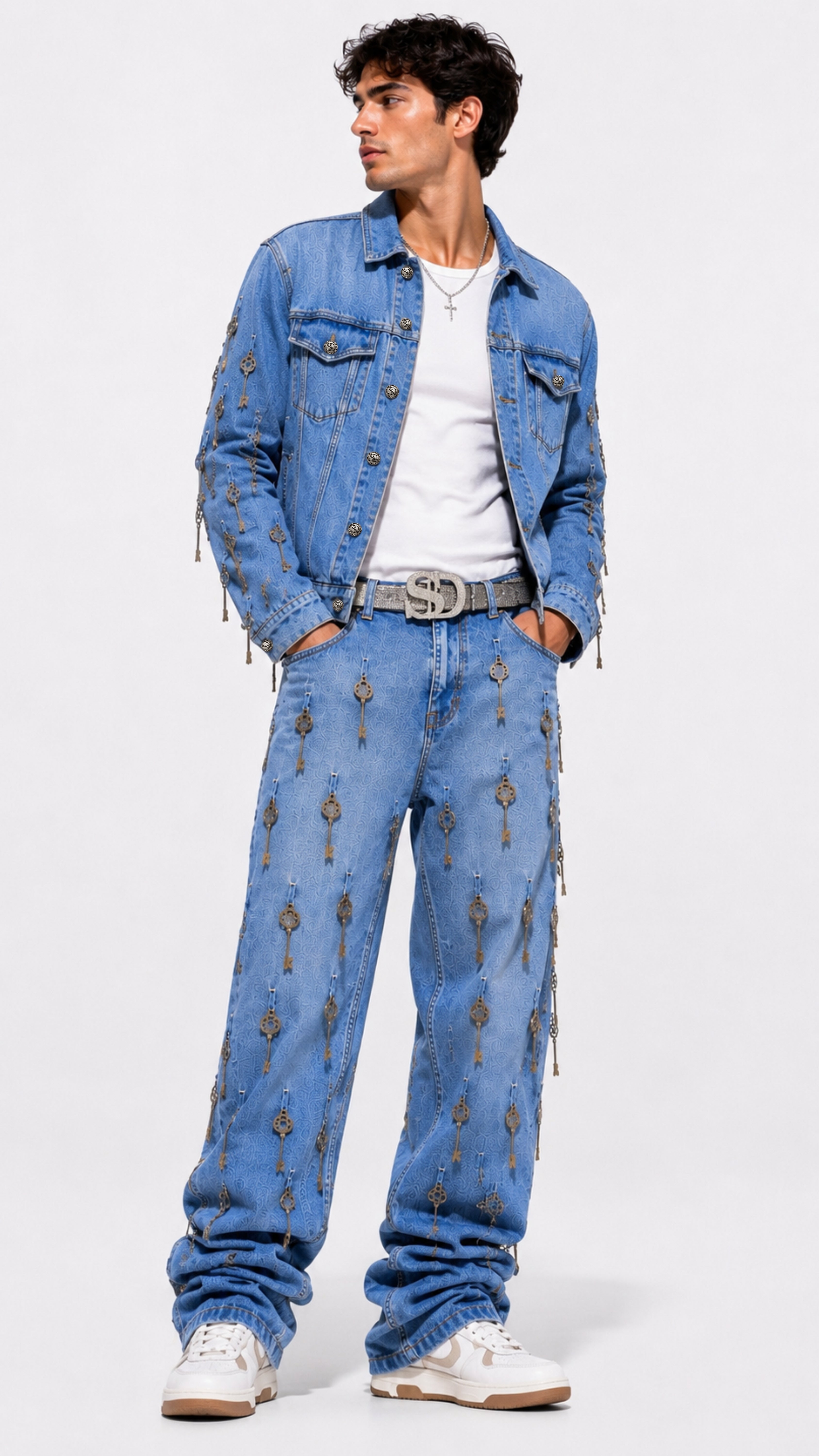 UNISEX SLAVE DENIM™ KEY DENIM JACKET