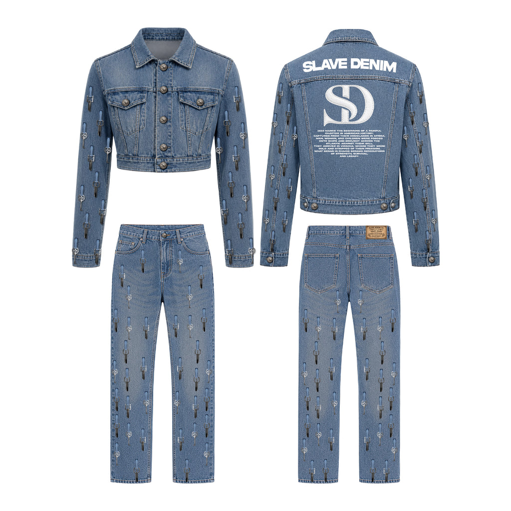 UNISEX SLAVE DENIM KEY DENIM SET
