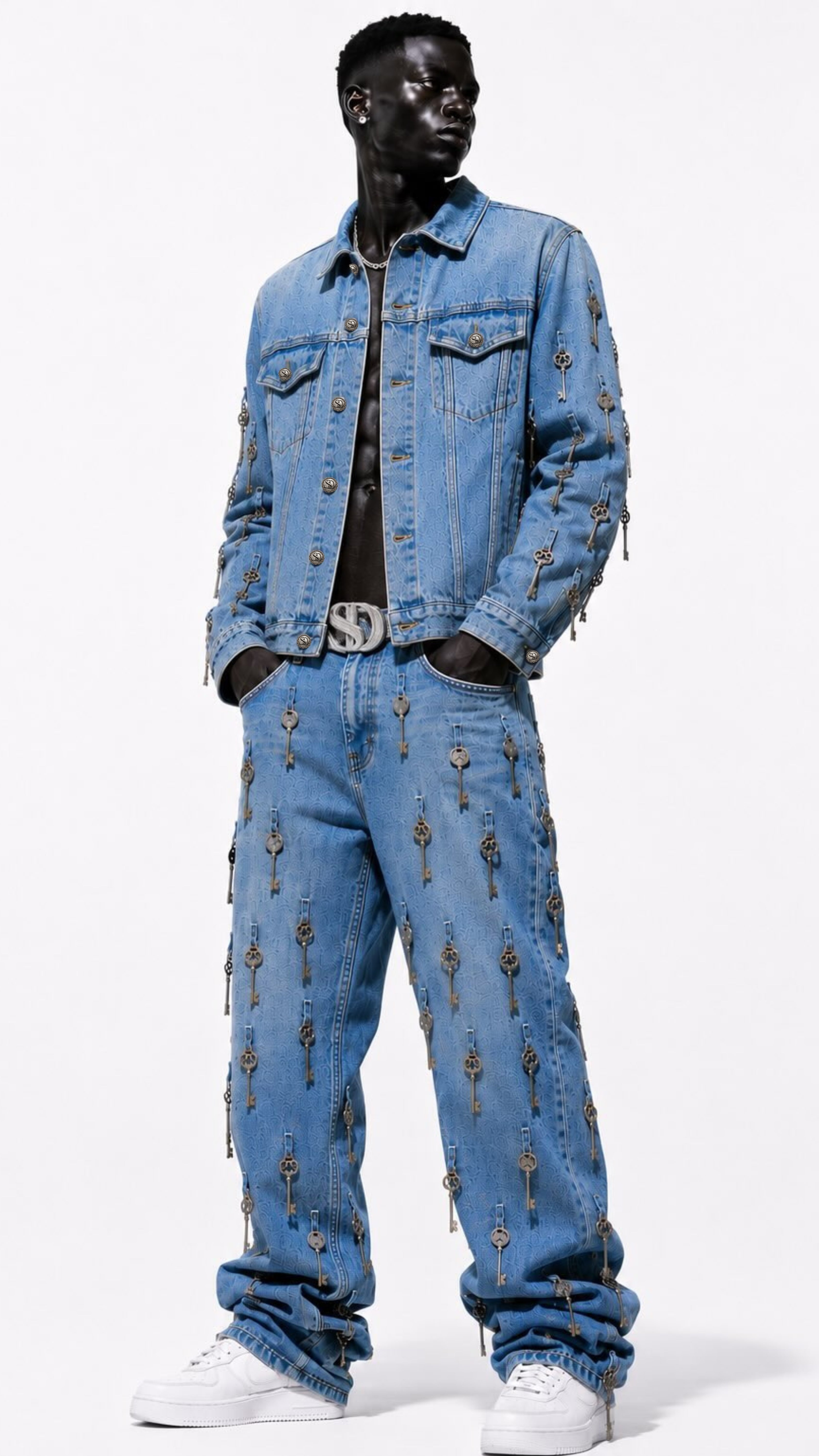 UNISEX SLAVE DENIM™ KEY DENIM JEANS
