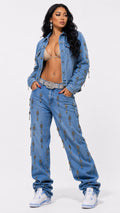 UNISEX SLAVE DENIM™ KEY DENIM JEANS