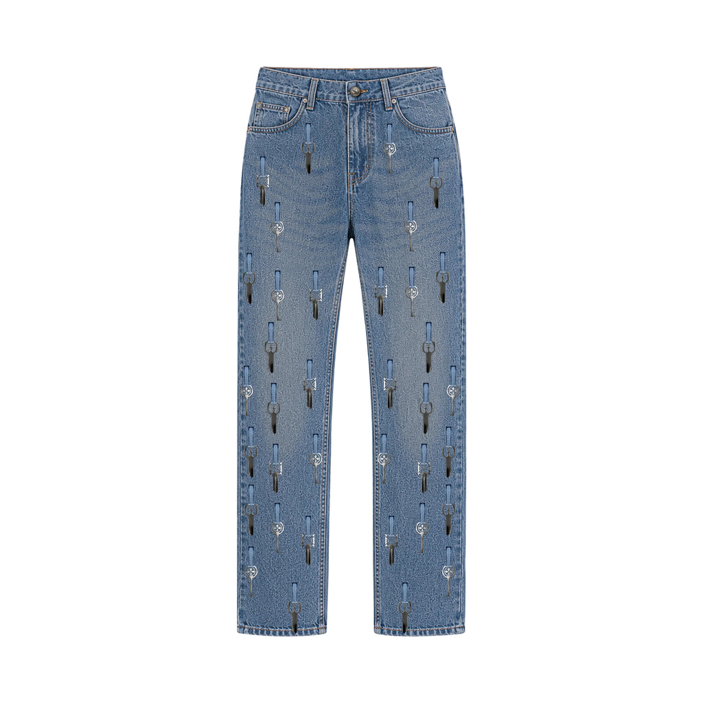 UNISEX SLAVE DENIM™ KEY DENIM JEANS