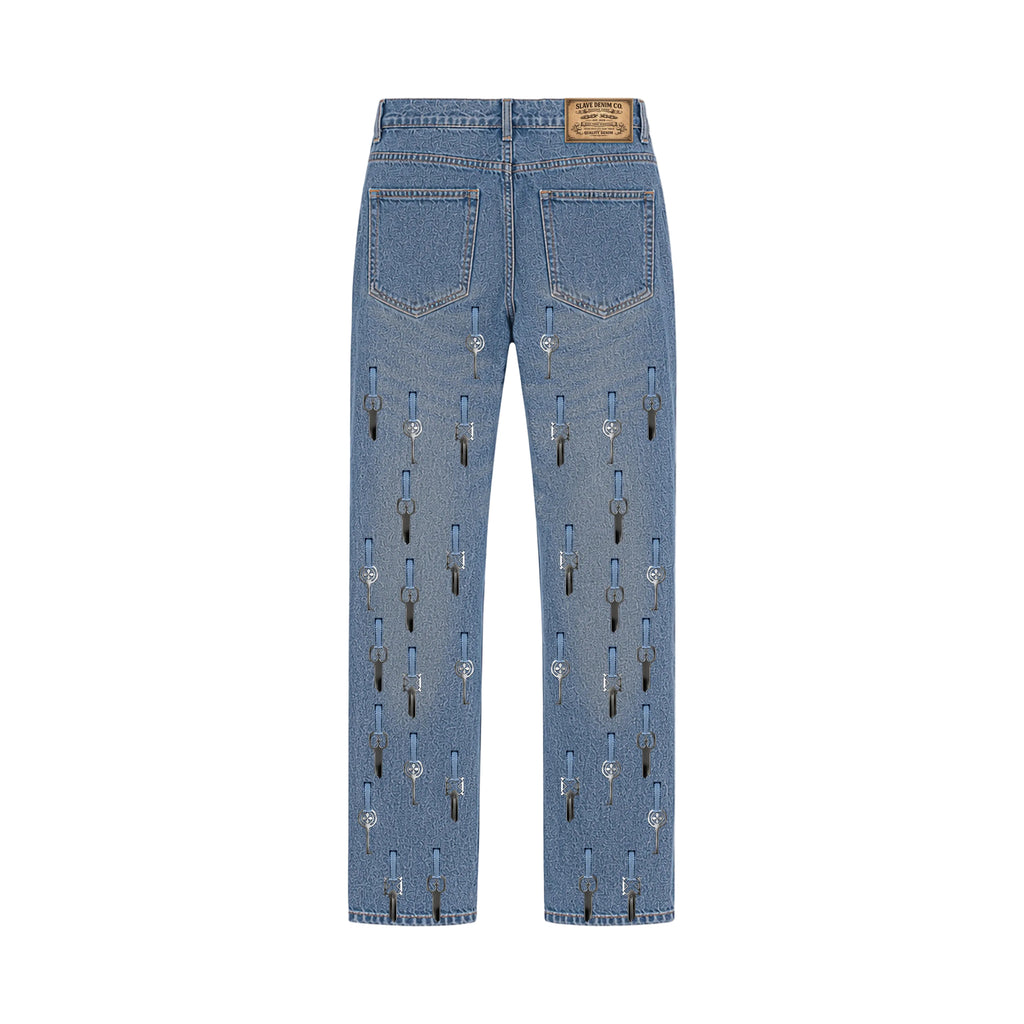UNISEX SLAVE DENIM™ KEY DENIM JEANS