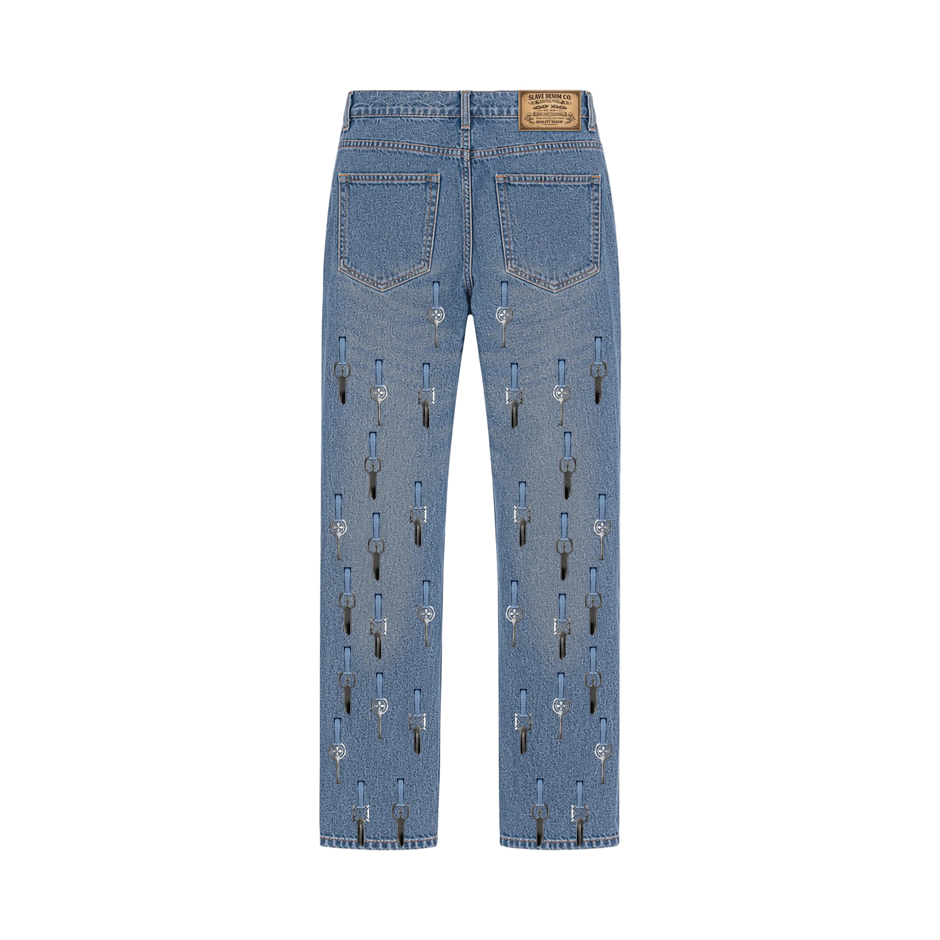 UNISEX SLAVE DENIM™ KEY DENIM JEANS